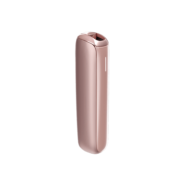 Side view of the Ploom AURA Rose Gold device